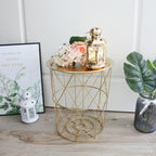 Simple Iron Art Small Coffee Table Side Several Bedroom Small Round Table