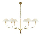 Retro Copper Industrial Style Four-head Chandelier Simple