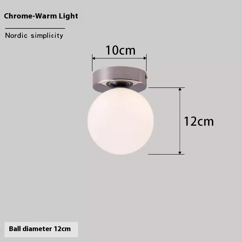 Nordic Simple Round Spherical Wall Lamp