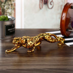 New Golden Leopard Statue, Resin Modern Sculpture Animal Home Decoration