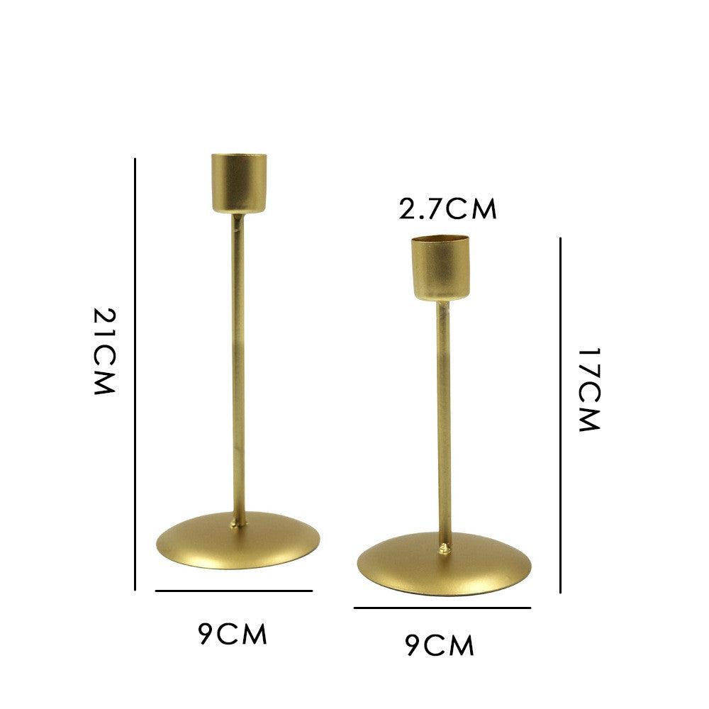 Geometric Wrought Iron Single Head Candle Holder Creative