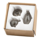 Gold-painted Transparent Colored Glass Vase