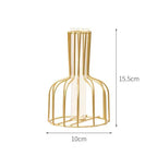 Gold Wrought Iron Vase Photo Shooting Decoration
