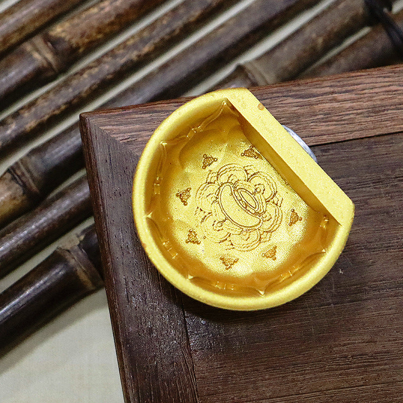 Royal Gift Gold Bowl Refrigerator Sticker And Magnet Sticker Cultural And Creative