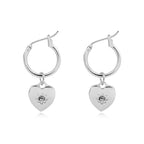 Funny Smile Face Hoop Earrings Pendant For Women Gold Alloy Geometric Carving Earring Jewelry