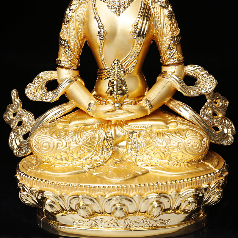Alloy 5-inch Immeasurable Longevity Buddha Statue