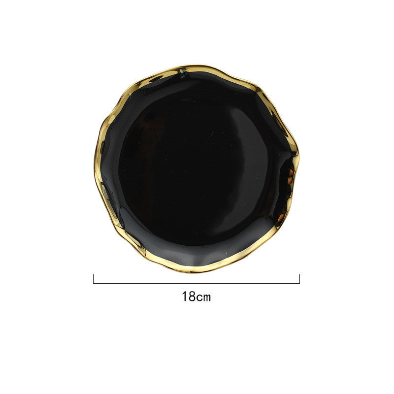 Western plate steak plate salad bowl soup bowl