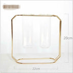 Geometric Rose Gold Vase