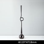 Simple Modern Metal Water Drop Candle Holder Ornament