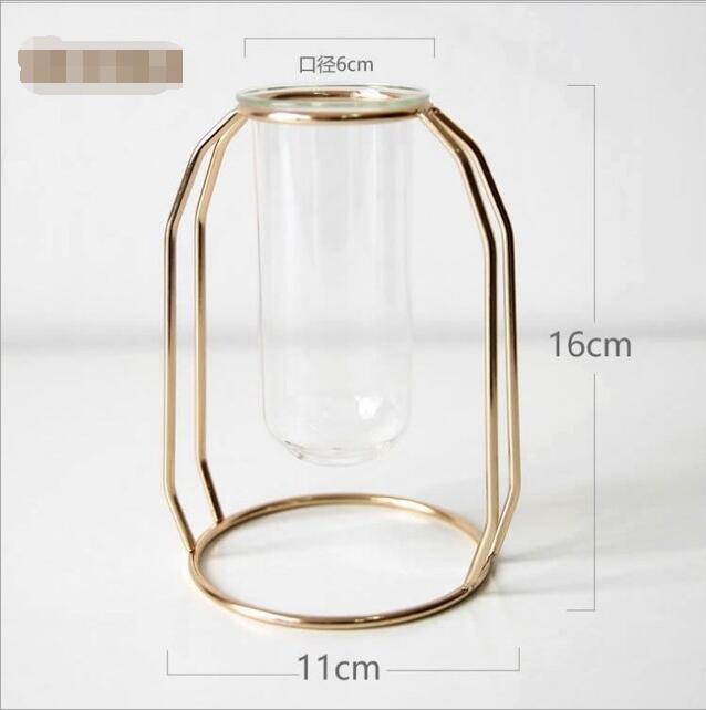 Geometric Rose Gold Vase