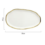 Western plate steak plate salad bowl soup bowl