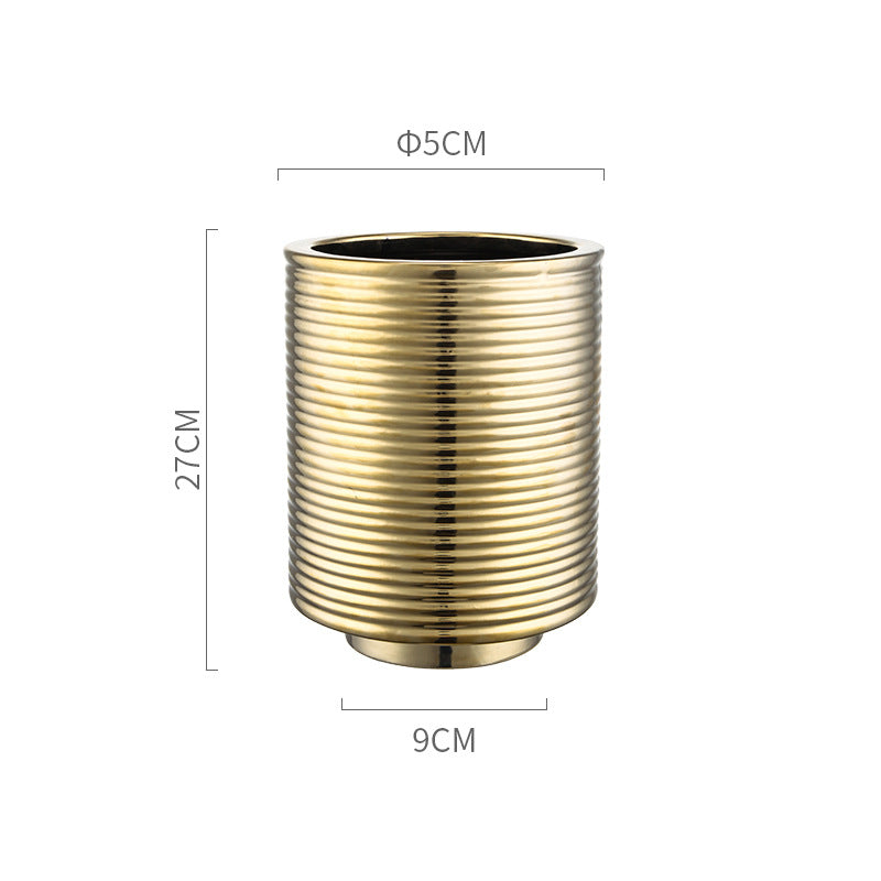 Gold And Silver Color Ceramic Vase Decoration Home Decoration