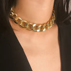 Choker exaggerated punk style lady necklace