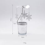 Ins European Style Walking Light Rotating Candle Holder