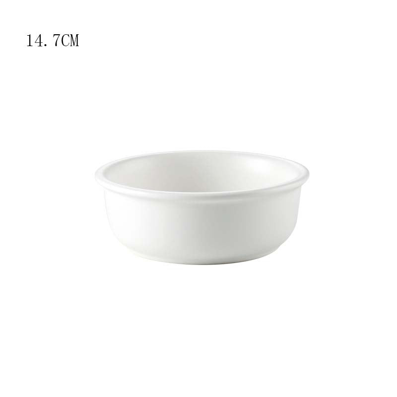 Creative Household Ceramic Pet Bowl With Gold Frame