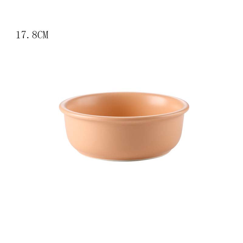 Creative Household Ceramic Pet Bowl With Gold Frame