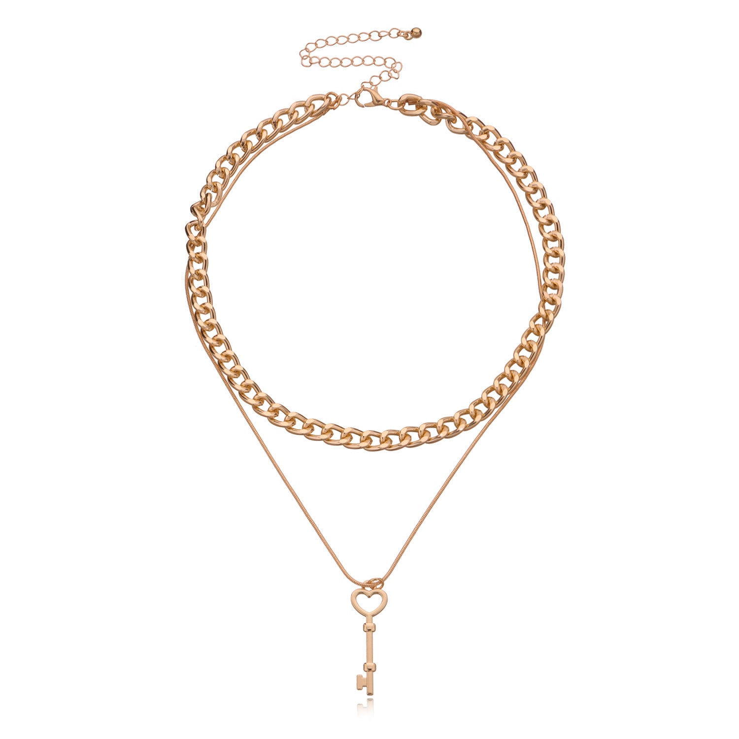 Vintage Bohemia Gold Coin letter Layered Chain Necklace For Women Shell Pearl Moon Long