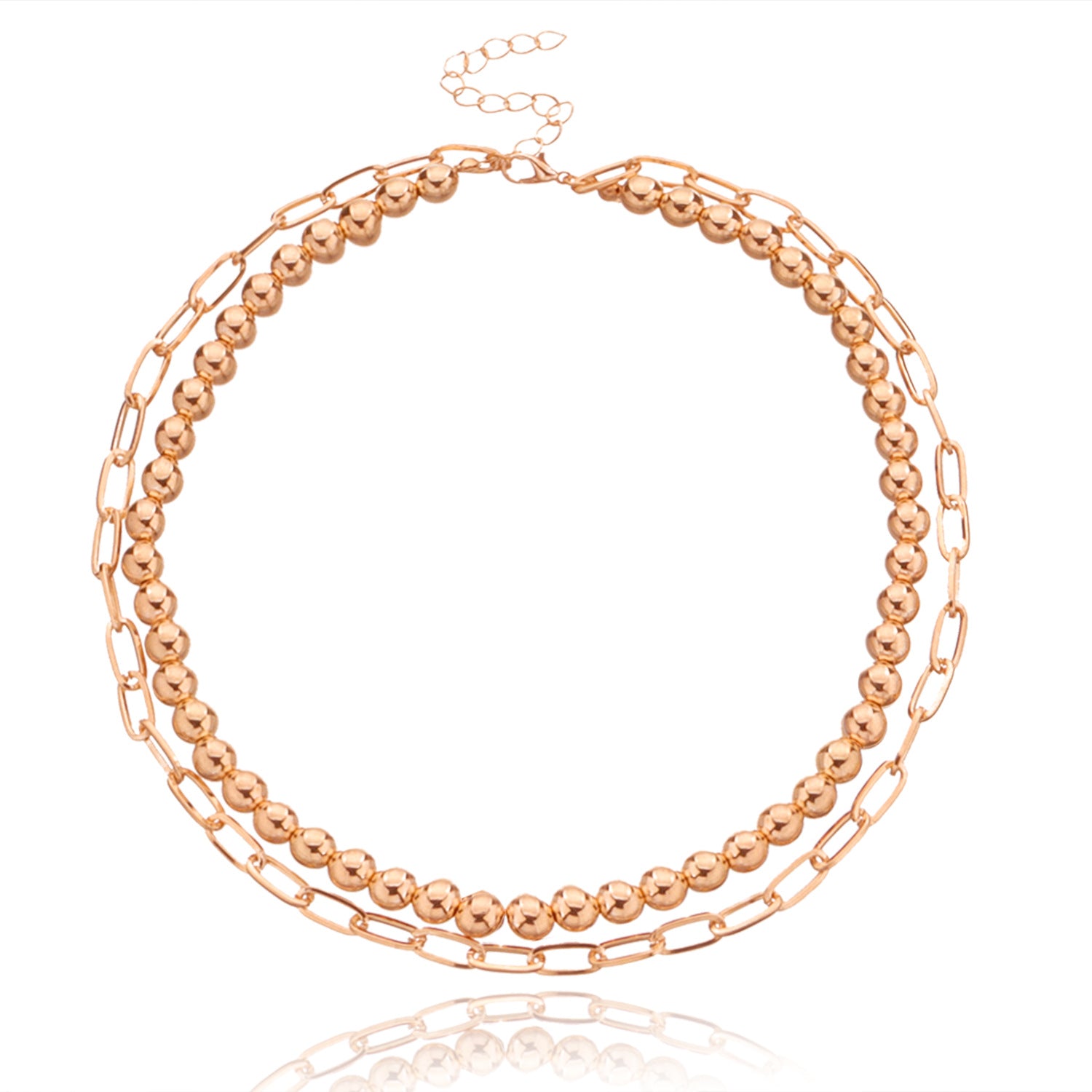 Vintage Bohemia Gold Coin letter Layered Chain Necklace For Women Shell Pearl Moon Long