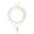 Vintage Bohemia Gold Coin letter Layered Chain Necklace For Women Shell Pearl Moon Long