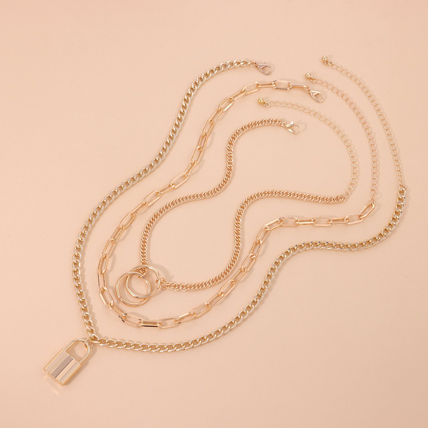 Vintage Bohemia Gold Coin letter Layered Chain Necklace For Women Shell Pearl Moon Long