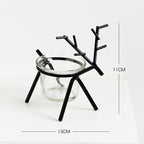 Creative Nordic Style Wrought Iron Elk Candle Holder