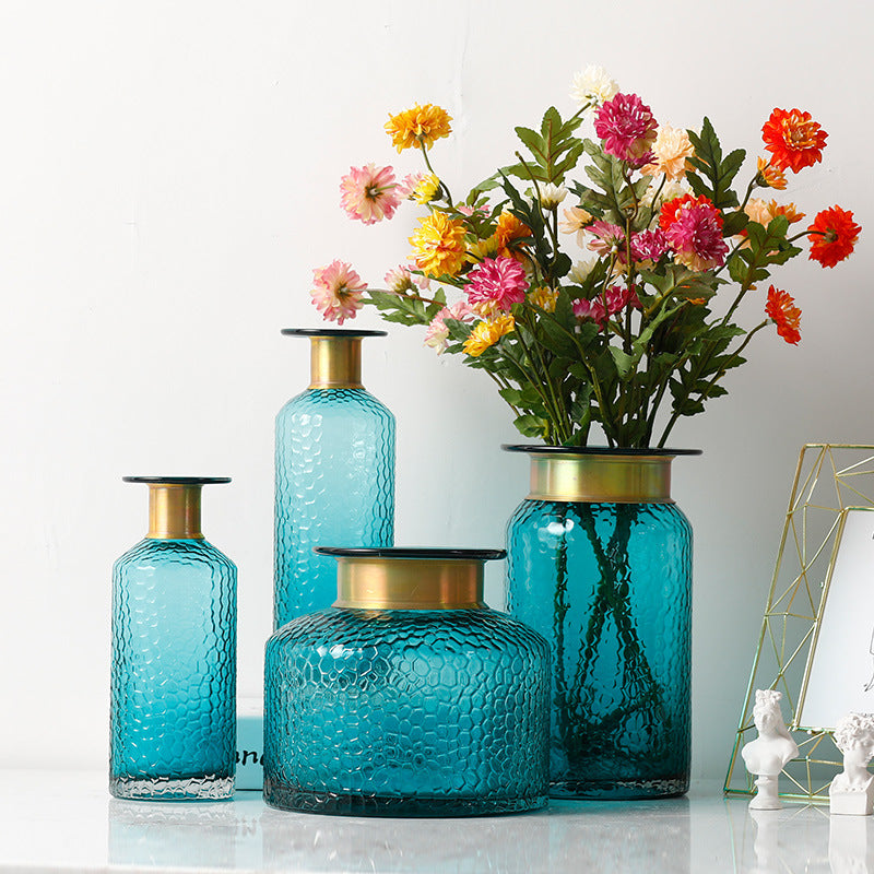 Simple Glass Vase Ornaments Living Room Flower Arrangement Hydroponic Glass