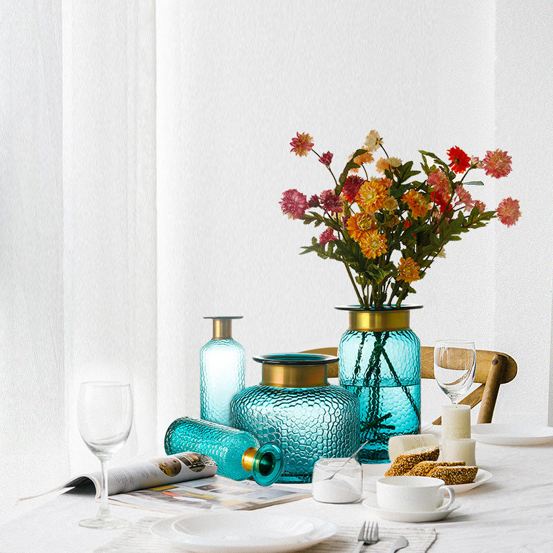 Simple Glass Vase Ornaments Living Room Flower Arrangement Hydroponic Glass