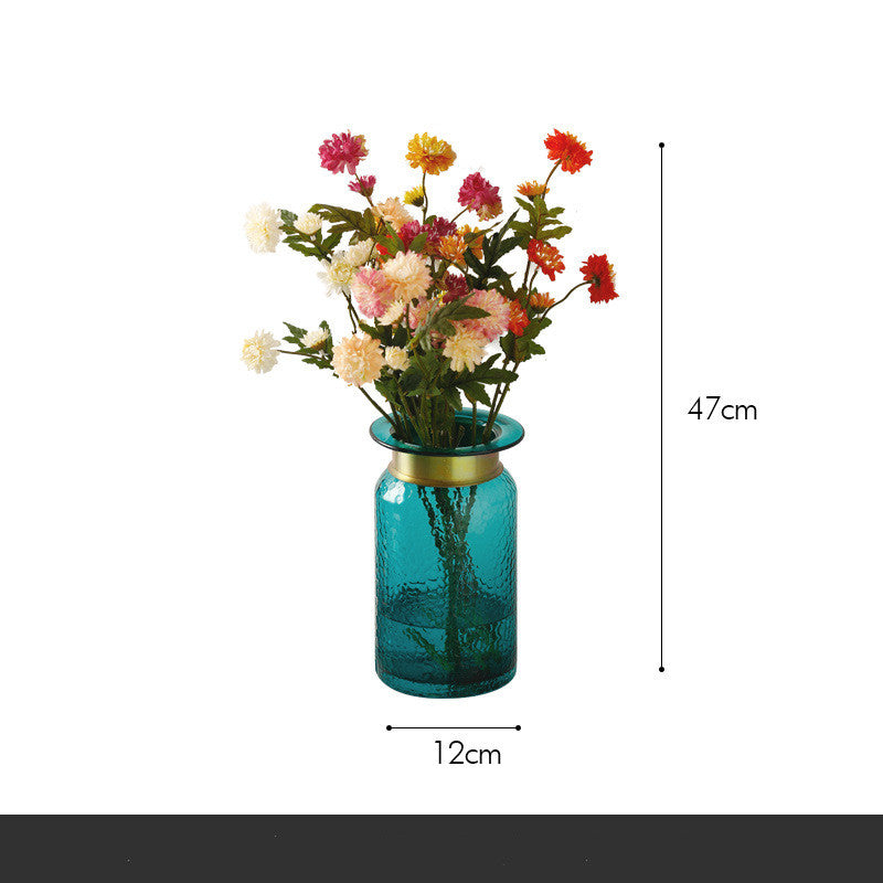 Simple Glass Vase Ornaments Living Room Flower Arrangement Hydroponic Glass
