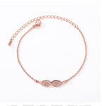 Gold Angel Wing Charm Bracelet Bracelet Women