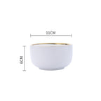 Big Soup Bowl Rice Bowl About Household Ceramic Plate