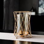 European Style Iron Candle Holder Romantic Home Candlelight Dinner Props Nordic Table Decorations