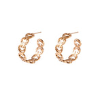 New Fashion Titanium Steel Earrings Exaggerated Small Daisy Earrings