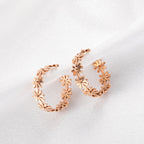 New Fashion Titanium Steel Earrings Exaggerated Small Daisy Earrings