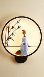 Wall Lamp Living Room Post Aisle Nordic Light Luxury Simple Fashion Personality Creative Fashion Background Wall Bedroom Bedside Lamp