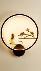 Wall Lamp Living Room Post Aisle Nordic Light Luxury Simple Fashion Personality Creative Fashion Background Wall Bedroom Bedside Lamp