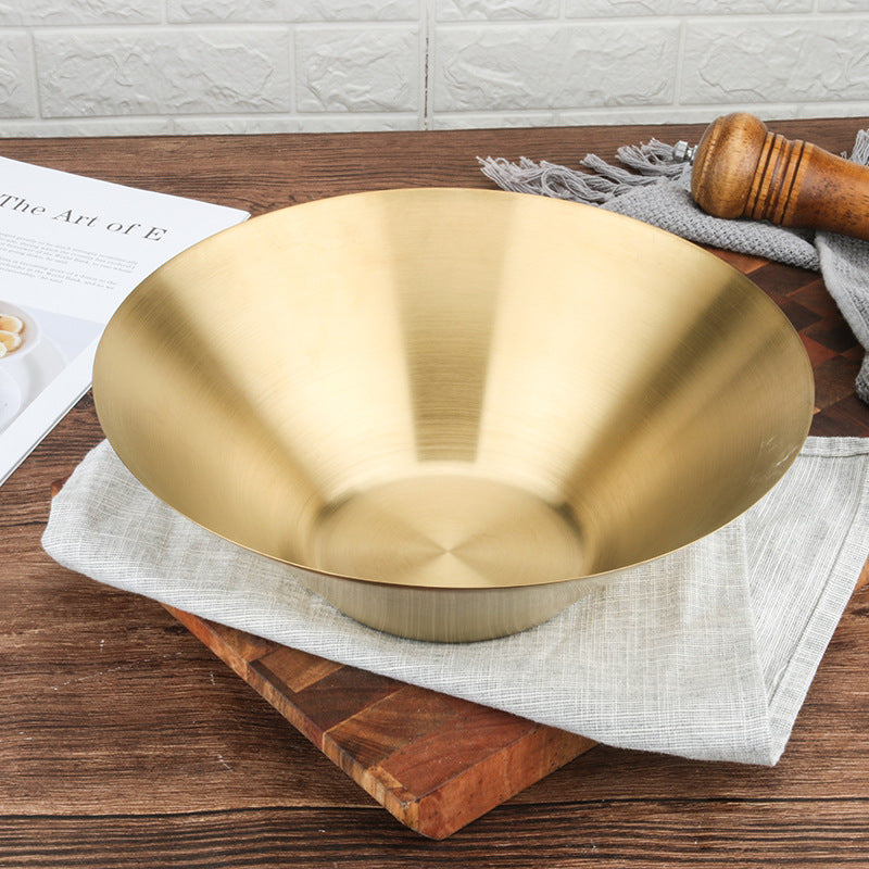 Japanese Style Ramen Bowl 304 Stainless Steel Single Layer Korean Creative Bowl