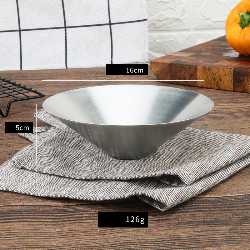 Japanese Style Ramen Bowl 304 Stainless Steel Single Layer Korean Creative Bowl