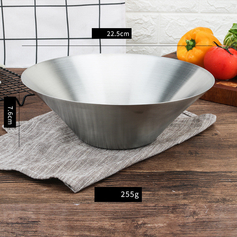 Japanese Style Ramen Bowl 304 Stainless Steel Single Layer Korean Creative Bowl