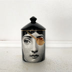 Face Aromatherapy Candle Holder Can Cotton Swab Storage Container