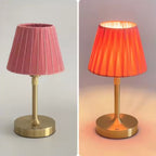 Adjustable Height LED Cordless Fabric Table Lamp