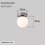 Nordic Simple Round Spherical Wall Lamp