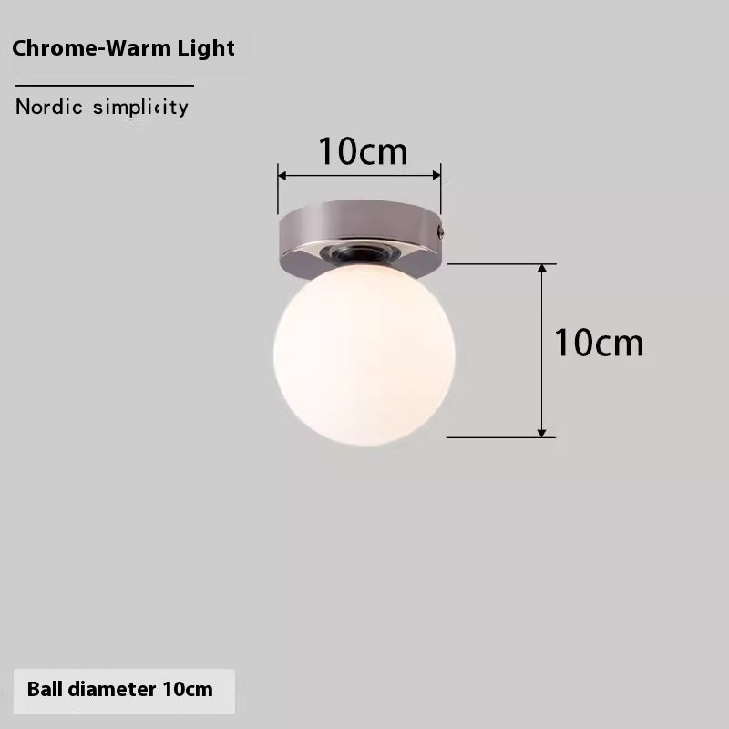 Nordic Simple Round Spherical Wall Lamp