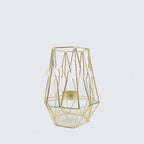 Nordic rose gold Iron Candle Holder