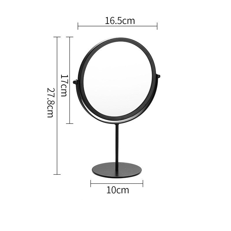 Makeup Mirror Dressing Desktop Bedroom Large Size Wall Hanging Iron Art