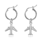 Funny Smile Face Hoop Earrings Pendant For Women Gold Alloy Geometric Carving Earring Jewelry