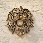 Lion's Head Wall Hanging Art Sculpture Wall Decoration