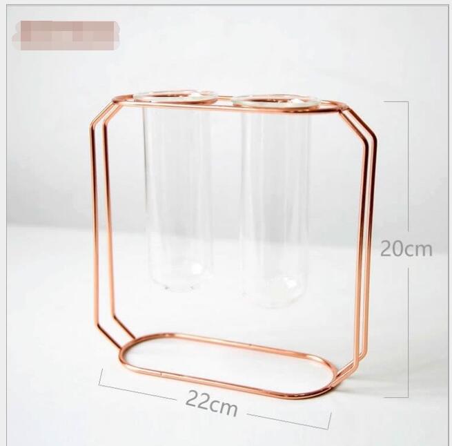 Geometric Rose Gold Vase