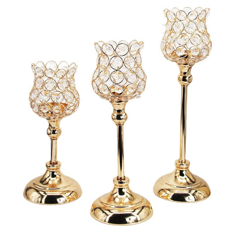 Creative European Wedding Single Head Candlestick Props