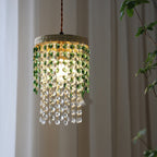Retro Green Glacier Bedside Crystal Small Droplight