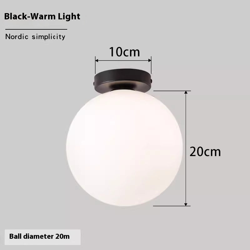 Nordic Simple Round Spherical Wall Lamp